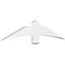 Ekena Millwork Bellingham Architectural Grade PVC Gable Bracket, 60"W x 12 1/2"H x 2"D x 6"F, 5/12 Pitch GBP060X13X0206BEL00 - alternate 1